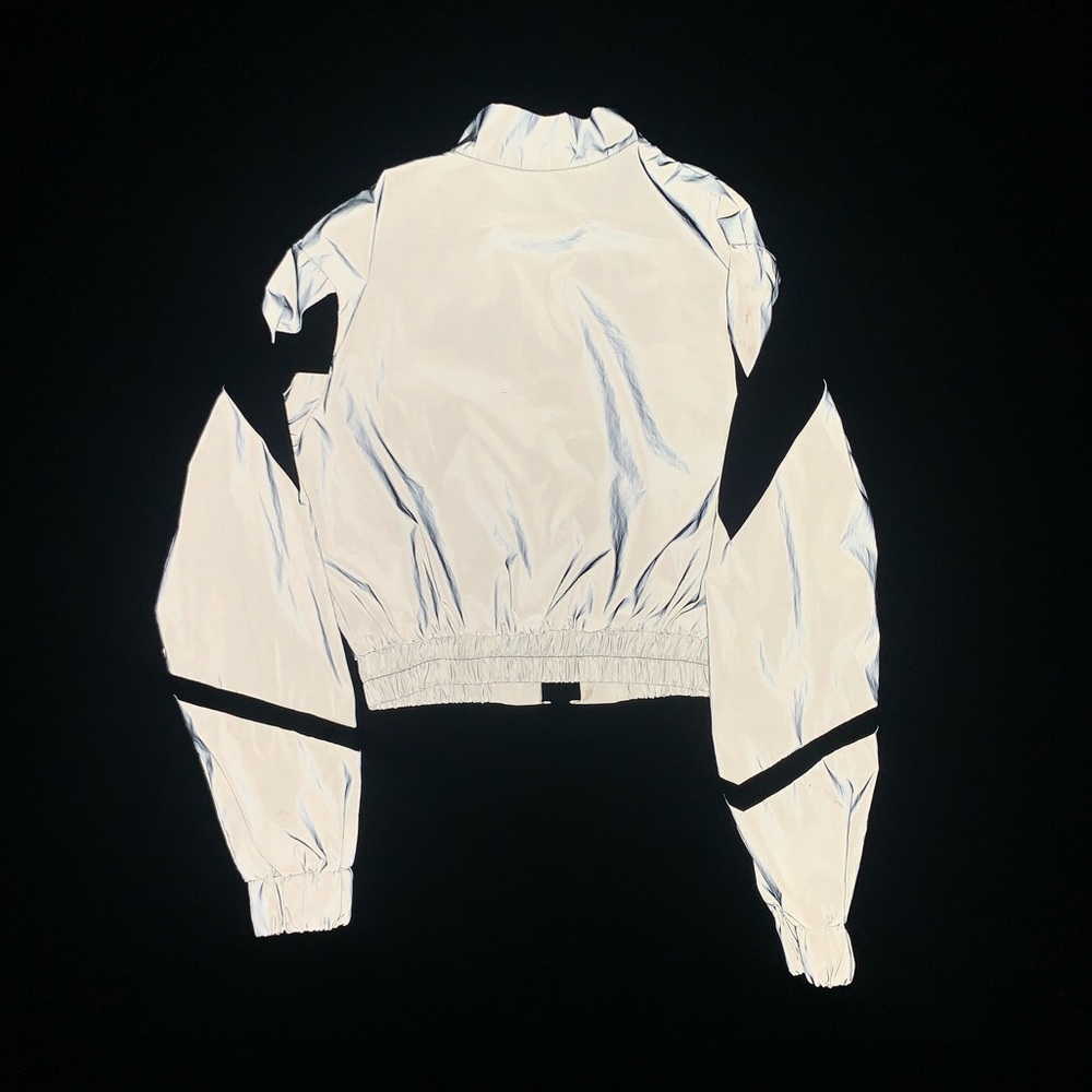 Cropped Racer Reflective Jacket - Picture 2 of 4
